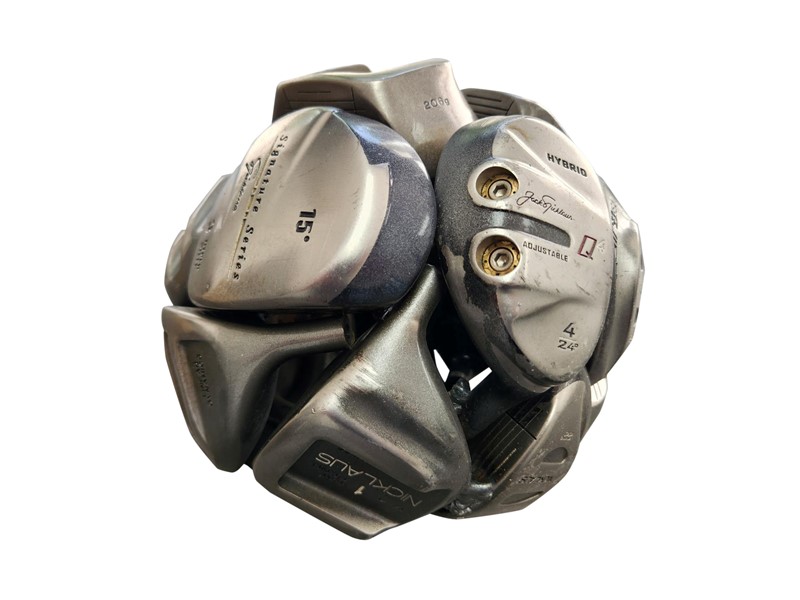 Metal Driver Sphere Sculpture - Branded Clubs OTG-MSPH-SP