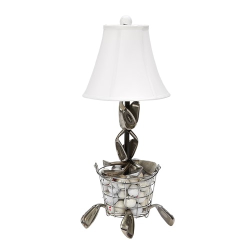 Range Ball Basket Golf Table Lamp On Tour Golf