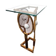 Tennis Rack Table with Glass OTG-TNSTBL View 2