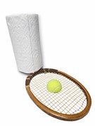 Paper Towel Holder - Wooden Tennis Racket OTG-PTHWD View 2
