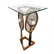 Tennis Rack Table with Glass OTG-TNSTBL View 3