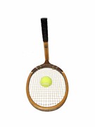 Paper Towel Holder - Wooden Tennis Racket OTG-PTHWD View 3